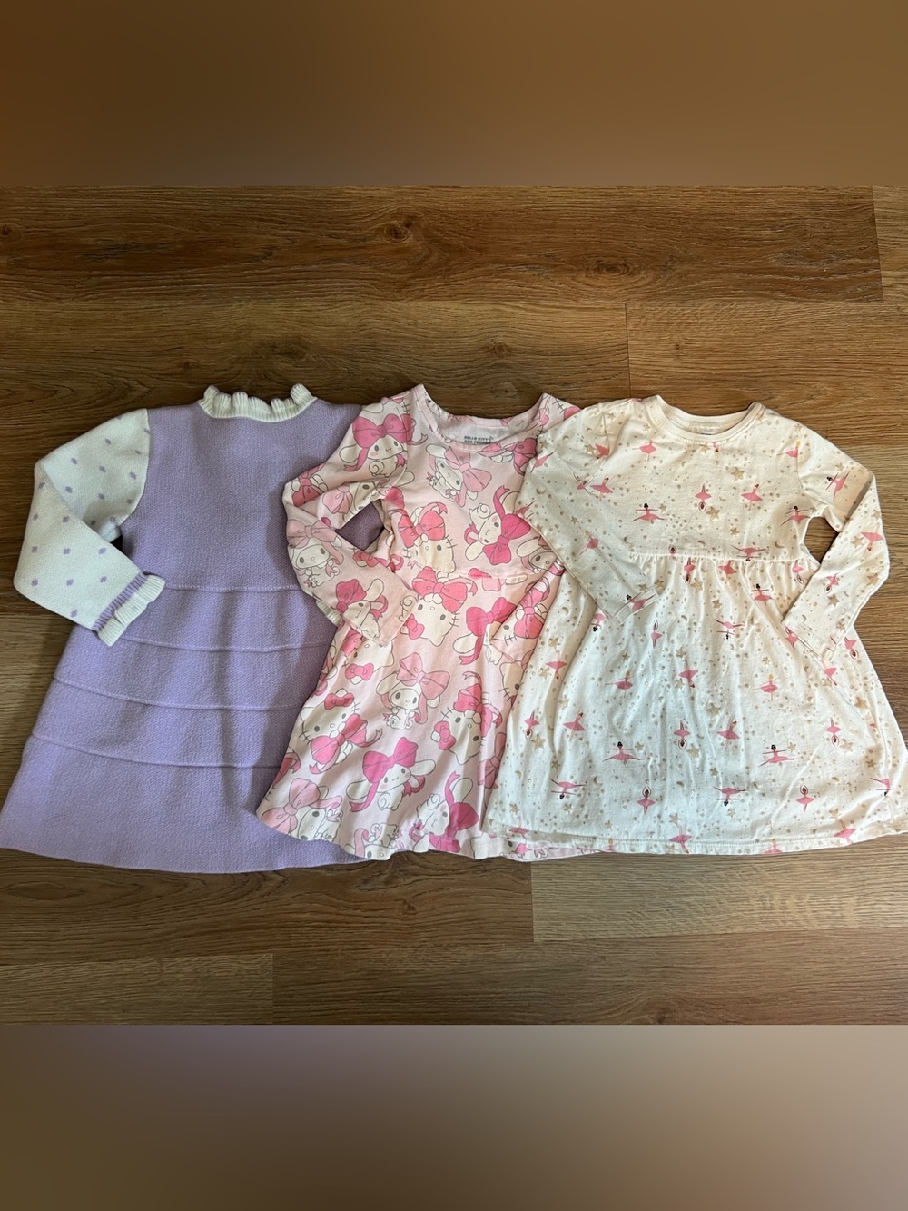 Girls’ Long Sleeve Dress Bundle 4T